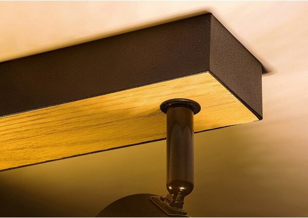 Rabalux 71152 - Faretto METTA 2xE14/40W/230V quercia