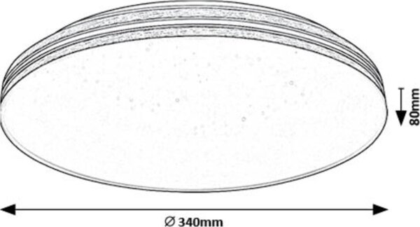 Rabalux 71177 - Plafoniera LED OSCAR LED/18W/230V 3000K diametro 34 cm
