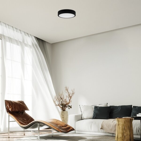 Rabalux 71246 - Plafoniera LED LAURI LED/22W/230V diametro 21 cm nero