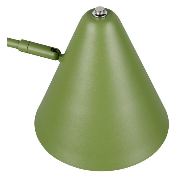 Lampada da terra verde con struttura flessibile (altezza totale 126,5 cm) Cosima – Trio