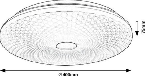 Rabalux 71184 - Plafoniera LED GALETI LED/24W/230V 4000K diametro 40 cm