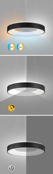 Rabalux 72001 - Lampadario a sospensione con filo LED dimmerabile CEILO LED/38W/230V nero + +TC