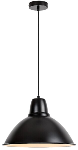 Rabalux 72013 - Lampadario a sospensione con filo WILBOUR 1xE27/60W/230V nero