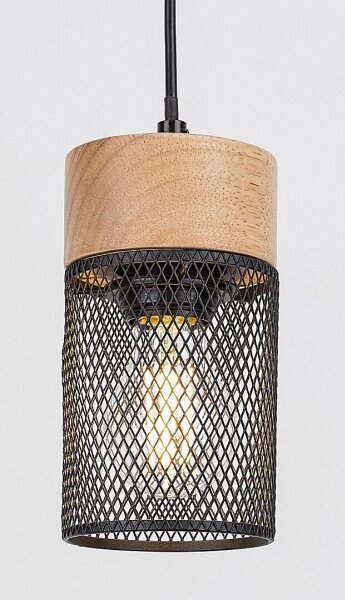Rabalux 72041 - Lampadario a cavo CALLUM 1xE27/25W/230V faggio