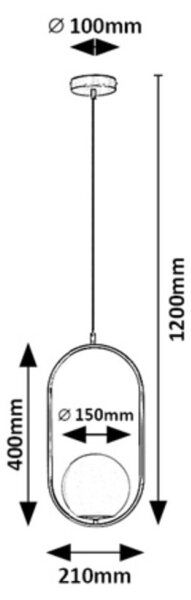 Rabalux 72028 - Lampadario a sospensione con filo GHITA 1xE27/20W/230V
