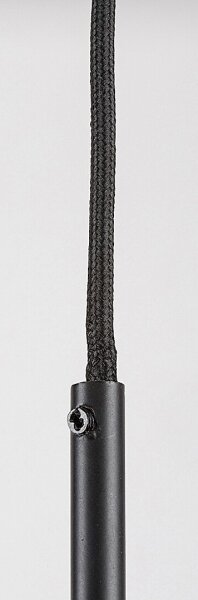 Rabalux 72047 - Lampadario a sospensione con filo KALEVI 1xGU10/50W/230V limpido/nero