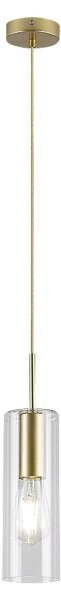 Rabalux 72050 - Lampadario a sospensione con filo ESTA 1xE27/40W/230V limpido/oro