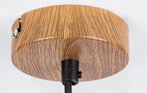 Rabalux 72141 - Lampadario a cavo TANNO 1xE27/25W/230V rovere