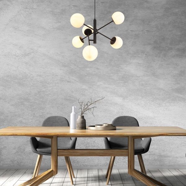 Rabalux 72194 - Lampadario a sospensione con filo MEDUZA 6xE14/20W/230V