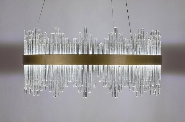 Rabalux 72227 - Lampadario LED a sospensione con filo MABEL LED/36W/230V 3000/4000/6000K oro