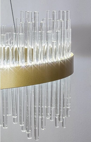 Rabalux 72227 - Lampadario LED a sospensione con filo MABEL LED/36W/230V 3000/4000/6000K oro
