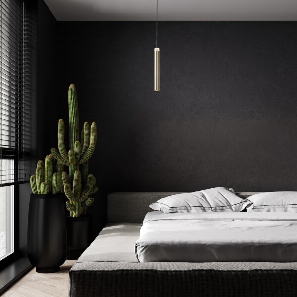 Rabalux 72238 - Lampadario LED a sospensione con filo THELMA LED/10W/230V 4000K nero/oro