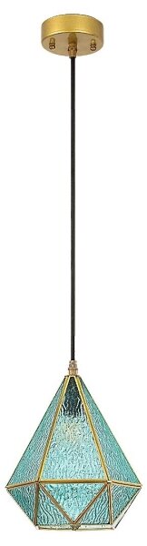 Rabalux 72244 - Lampadario a sospensione con filo NORAH 1xE14/40W/230V blu/oro