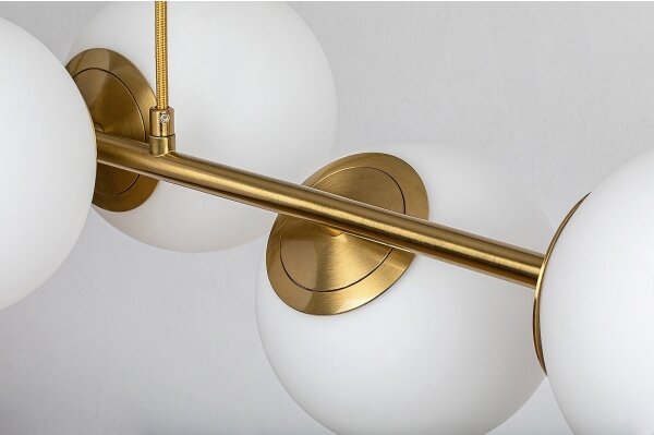 Rabalux 72249 - Lampadario a sospensione con filo KIARA 6xE27/35W/230V oro