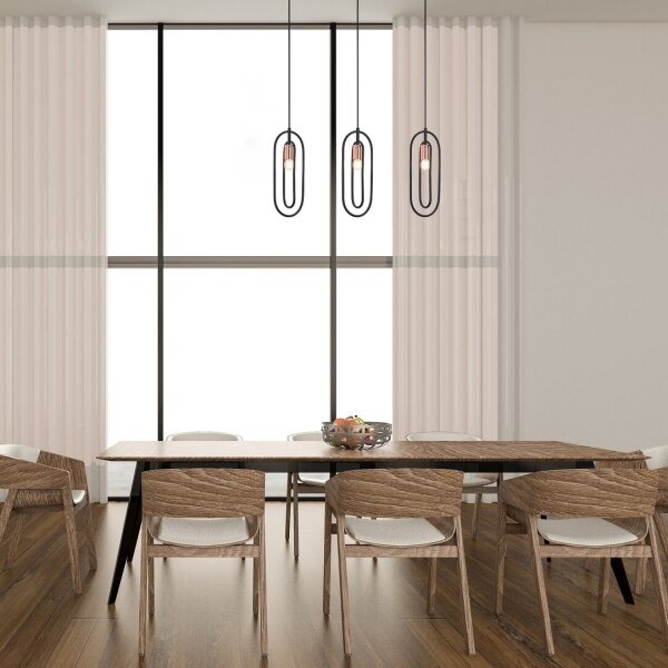 Rabalux 72264 - Lampadario a sospensione con filo ROVIER 3xE27/40W/230V