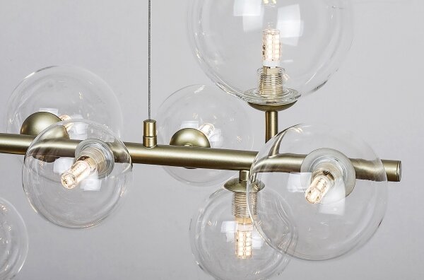 Rabalux 72298 - Lampadario a sospensione con filo ASLOV 10xG9/28W/230V