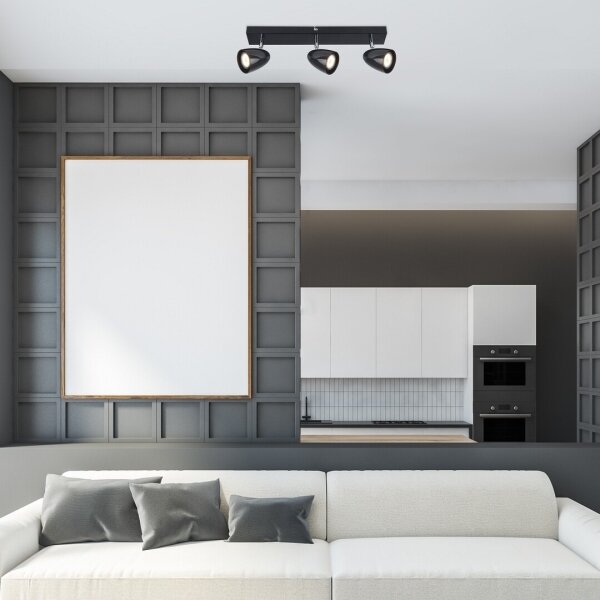 Rabalux 73019 - Faretto PERICO 3xGU10/5W/230V nero