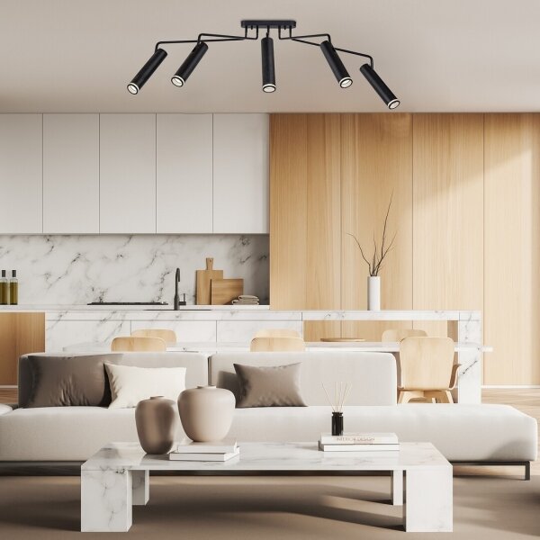 Rabalux 73040 - Lampadario a plafone SENOBIA 5xGU10/35W/230V