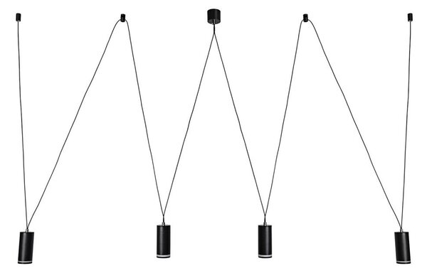 Rabalux 73038 - Lampadario a sospensione con filo SENOBIA 4xGU10/5W/230V ragno