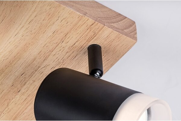 Rabalux 73124 - Plafoniera TORAS 4xGU10/5W/230V rovere
