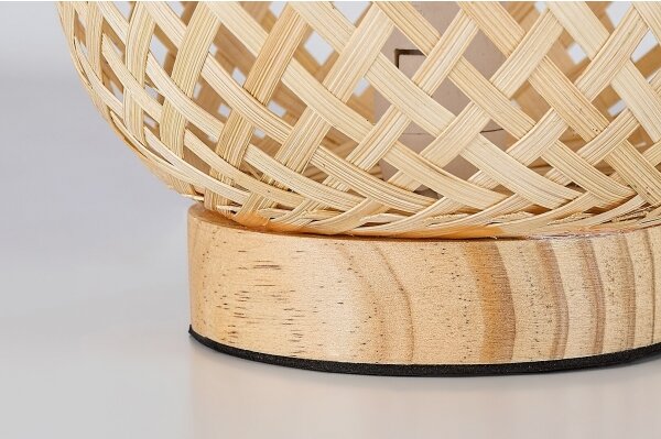 Rabalux 74016 - Lampada da tavolo ALINAFE 1xE14/25W/230V rattan