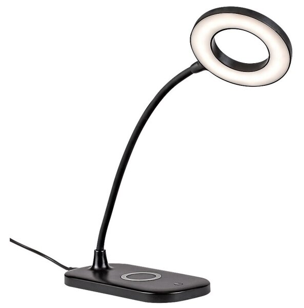 Rabalux 74013 - Lampada da tavolo LED dimmerabile con funzione Touch HARDIN LED/5W/5V nero