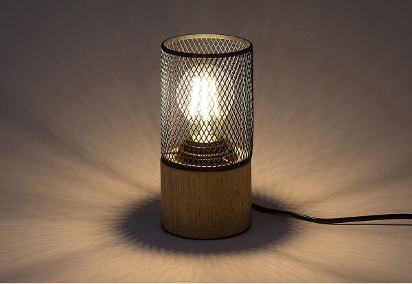 Rabalux 74040 - Lampada da tavolo CALLUM 1xE27/25W/230V faggio