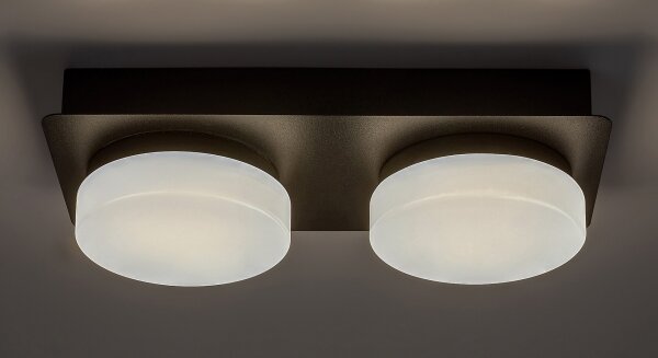 Rabalux 75002 - Lampada LED da soffitto bagno ATTICHUS 2x5,5W IP44