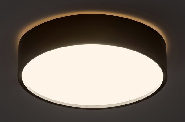Rabalux 75009 - Plafoniera LED LARCIA LED/18W/230V IP44 4000K nero