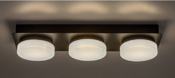 Rabalux 75003 - Plafoniera LED da bagno ATTICHUS 3xLED/6W/230V IP44