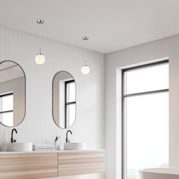 Rabalux 75007 - Lampadario bagno TOGO 1xE14/40W/230V cromo lucido