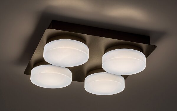 Rabalux 75004 - Lampada LED da soffitto bagno ATTICHUS 4xLED/5,2W/230V IP44