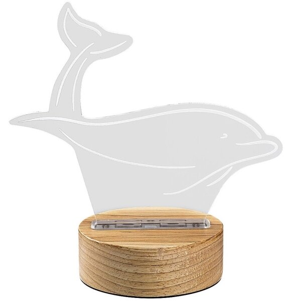 Rabalux 76002 - Lampada da tavolo LED per bambini AKALI LED/2W/5V 3000K dolphin faggio