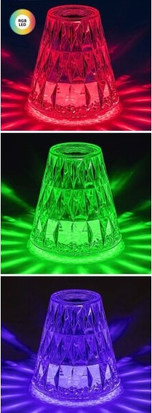 Rabalux 76004 - LED RGB Lampada da tavolo ricaricabile dimmerabile SIGGY LED/2W/5V 3000K