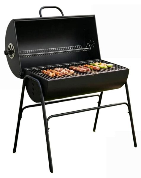 Tubo per affumicatura, design esagonale, accessorio pratico per barbecue, colore nero