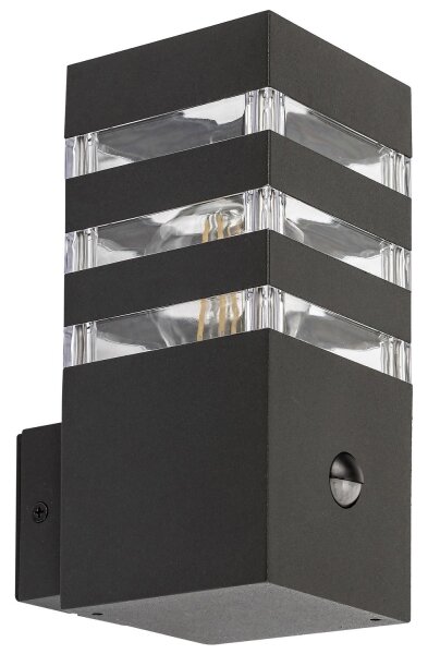 Rabalux 77025- Applique da esterno con sensore ANKARA 1xE27/12W/230V IP44