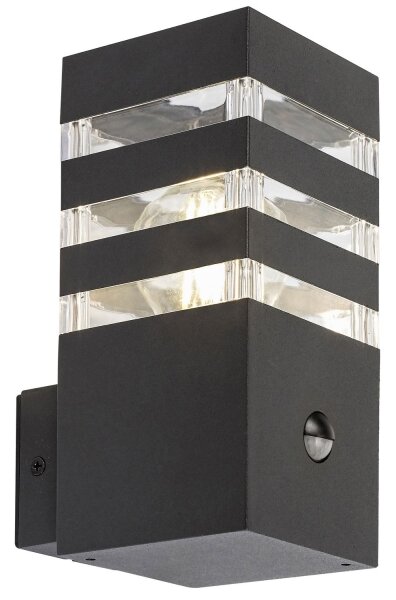Rabalux 77025- Applique da esterno con sensore ANKARA 1xE27/12W/230V IP44