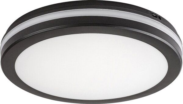 Rabalux 77035 - Plafoniera da bagno a LED INDRE LED/28W/230V IP54 nera