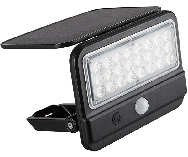 Rabalux 77040 - Lampada da parete solare LED FLAXTON LED/7W/3,7V IP54 nera