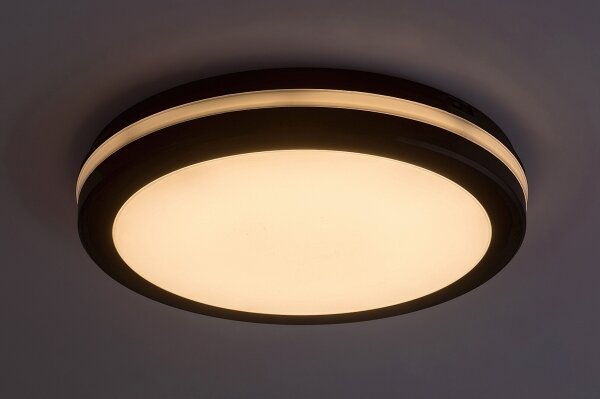 Rabalux 77035 - Plafoniera da bagno a LED INDRE LED/28W/230V IP54 nera