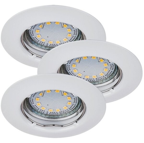 Rabalux 1046 - SET 3x LED Faretto da incasso LITE 3xGU10-LED/3W/230V