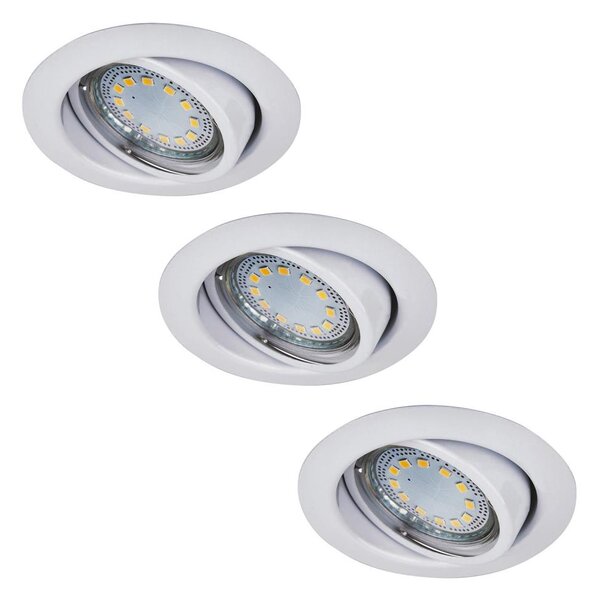Rabalux 1049 - Set di 3 faretti da incasso LED LITE 3x GU10-LED/3W/230V