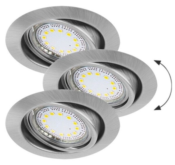 Rabalux 1166 - SET 3xLED Lampada da incasso LITE 3xGU10/3W/230V