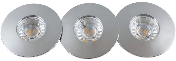 Rabalux 1072 - Set da 3 faretti LED da incasso per bagno RANDY 3xLED/4W/230V ku