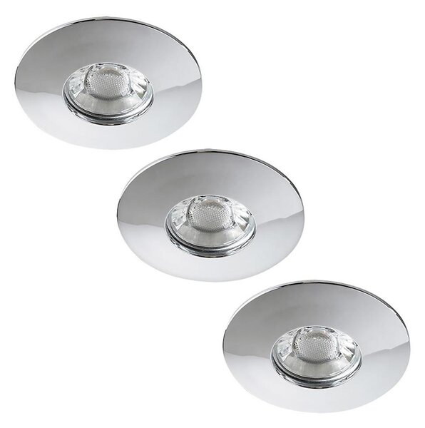 Rabalux 1072 - Set da 3 faretti LED da incasso per bagno RANDY 3xLED/4W/230V ku