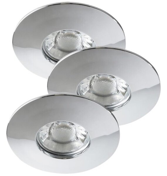 Rabalux 1072 - Set da 3 faretti LED da incasso per bagno RANDY 3xLED/4W/230V ku