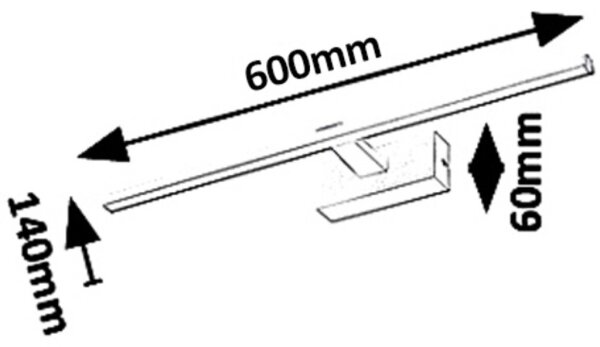 Rabalux 1449 - Illuminazione a LED per specchi da bagno ALBINA LED/12W/230V bianco 795 lm