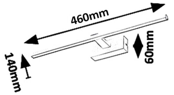 Rabalux 1448 - Illuminazione a LED per specchi da bagno ALBINA LED/8W/230V bianco 450 lm