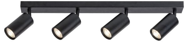 Rabalux 2086 - Faretto da binario SOLO 4xGU10/25W/230V nero