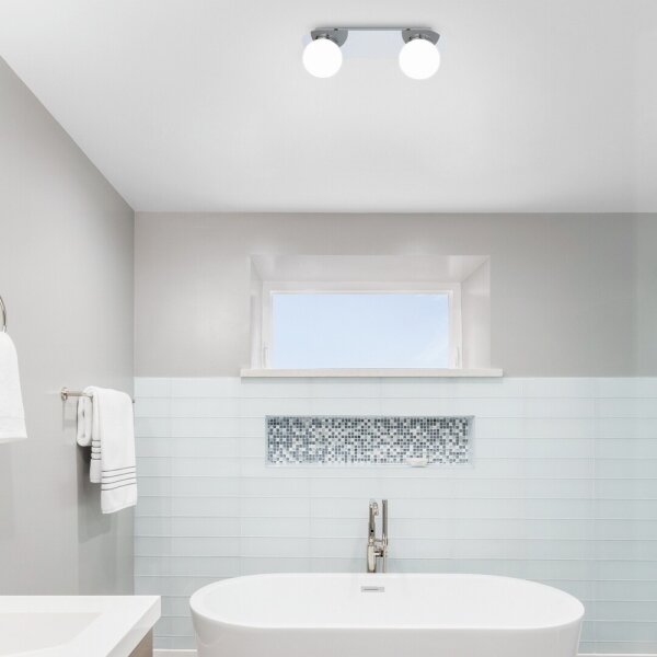 Rabalux 2111 - Plafoniera da bagno BECCA 2xG9/28W/230V IP44